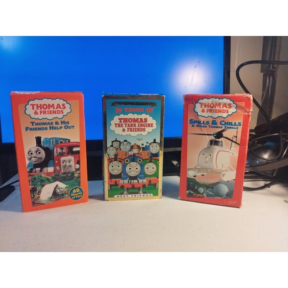 Thomas The Tank Engine Lot Of 3 VHS - George Carlin, Alec Baldwin - Rare - Picture 1 of 6